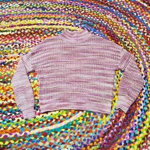 GAP Pink Mock Turtleneck Heavy Sweater Womens Size S